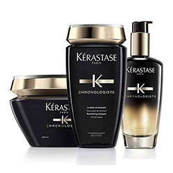 KERASTASE - CHRONOLOGISTE Αναζωογόνηση Διαμόρφωση 3 βημάτων με προσεκτικά σχεδιασμένες μεθόδους για όμορφα μαλλιά.